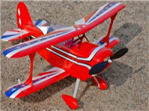 J-Hobbies 4 Channel RC EP 31.0" Balsa Wood Bi-Wing Pitts Scale Plane (ARF)